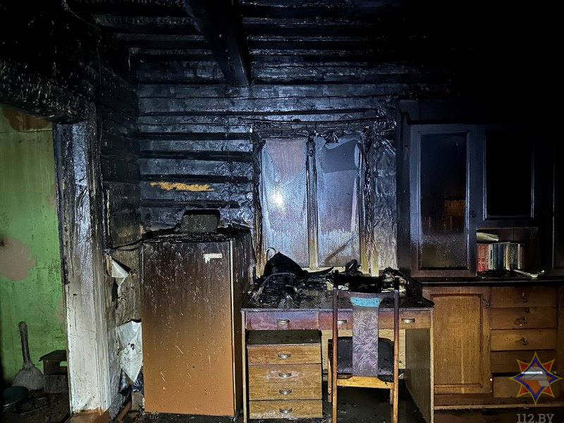 В Браславском районе при пожаре погиб пенсионер