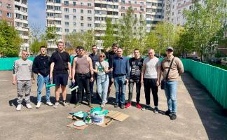 Праздник труда в Первомайском районе Витебска отметили массовым участием в благоустройстве родного города