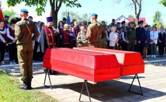 В Витебском районе перезахоронили останки 24 воинов
