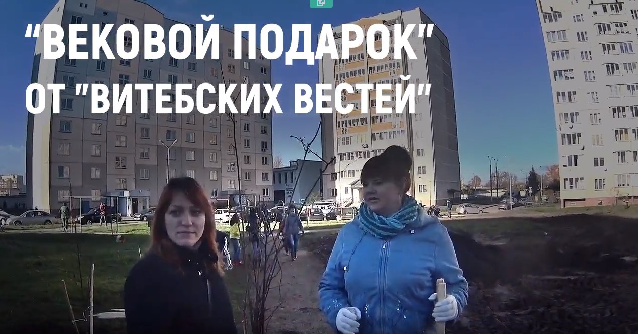 100 деревьев посадили "Витебские вести" к 100-летию областной газеты