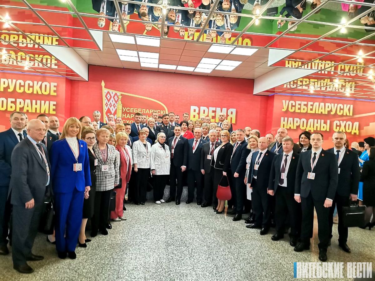 Фотофакт: Делегация Витебской области во второй день работы VII ВНС