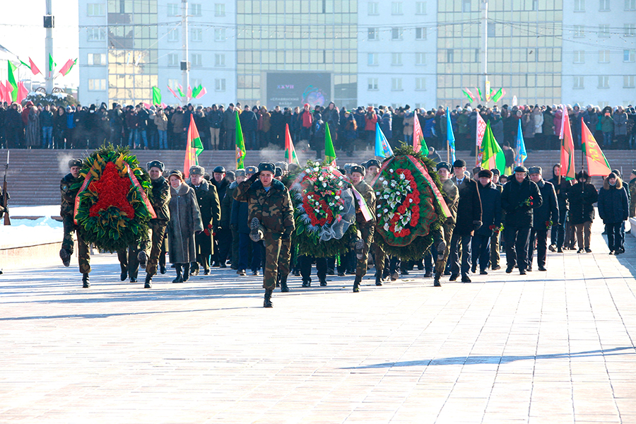 Митинг по случаю Дня защитников Отечества прошел в Витебске (+ФОТО)