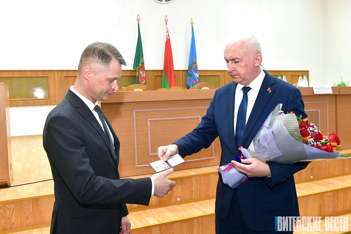 В Витебске представили нового главу администрации Октябрьского района