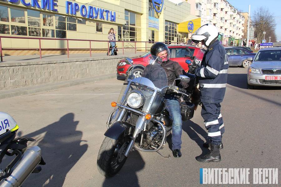 Как ГАИ Витебской области приучает байкеров к порядку?