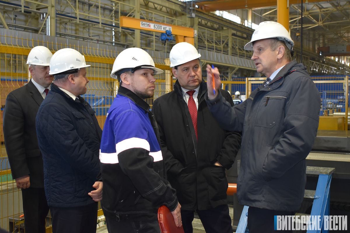 Роман Головченко посетил Миорский металлопрокатный завод