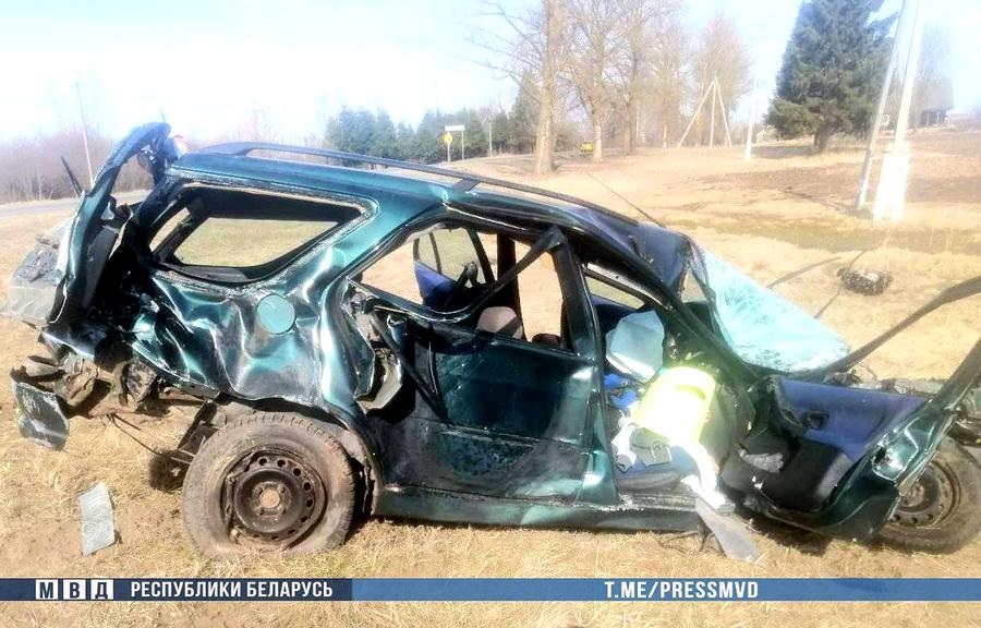 Двое детей пострадали в ДТП в Бешенковичском районе
