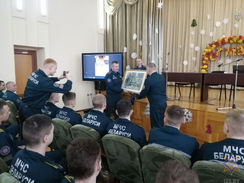 Финальный аккорд трехдневного учебного сбора курсантов МЧС в Оршанском районе
