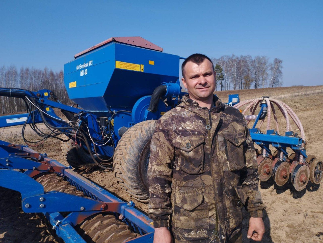 На КУСГП «Кашчынскае» Чашніцкага раёна сяўбу пачалі з аўса