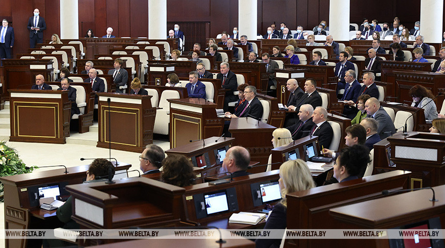 Выступление Андрейченко на открытии восьмой сессии Палаты представителей Национального собрания Беларуси седьмого созыва