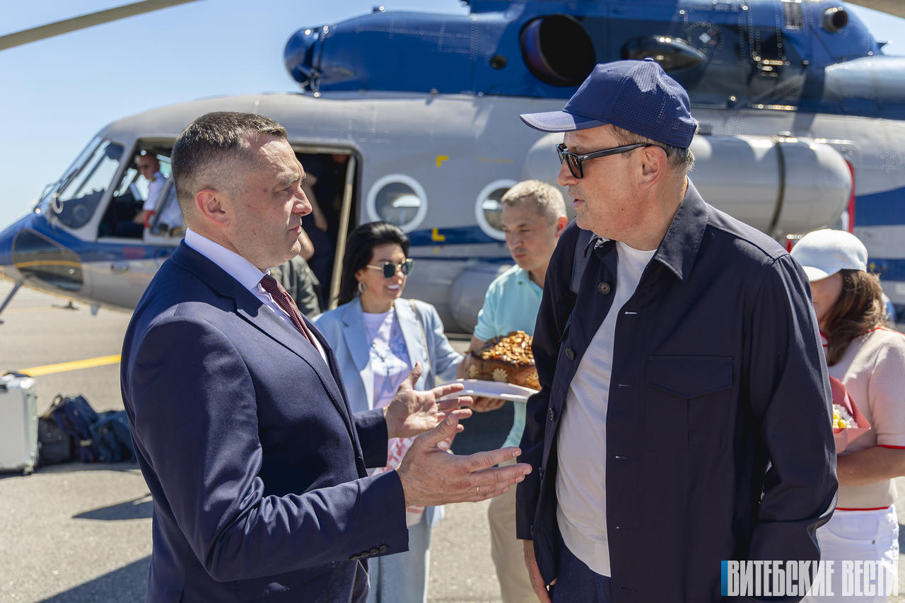 Губернатор Ленинградской области Александр Дрозденко прибыл в Витебск 