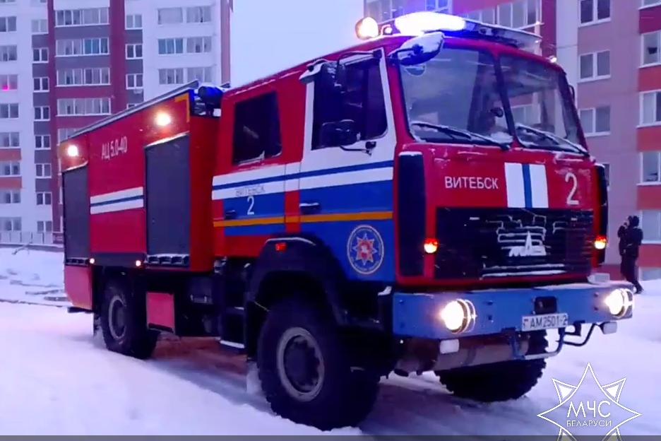 В Витебске из горящей многоэтажки эвакуирован 31 человек и 3 спасены
