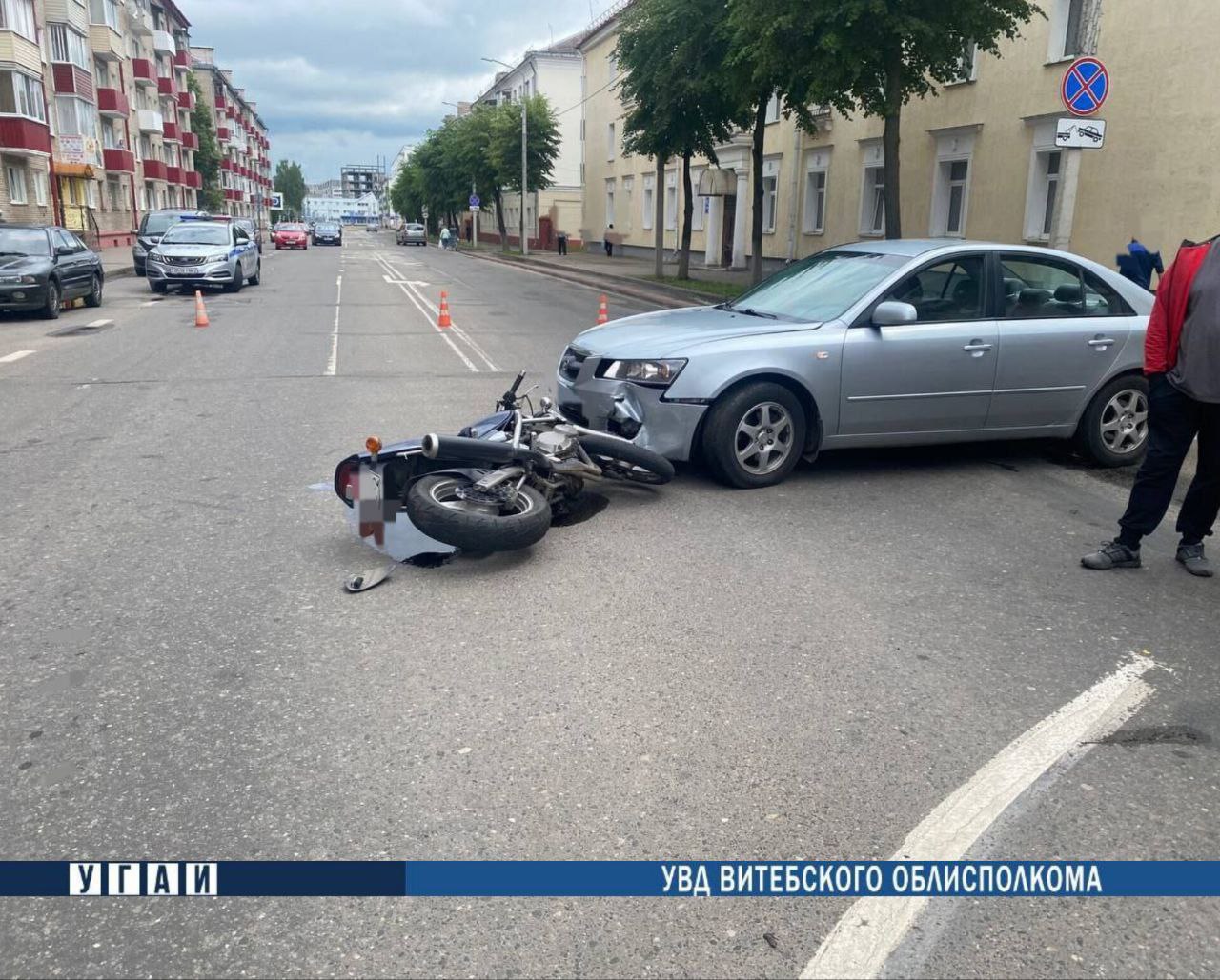ДТП в Полоцке: пострадал мотоциклист
