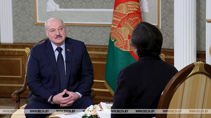 Александр Лукашенко дал интервью японскому телеканалу TBS