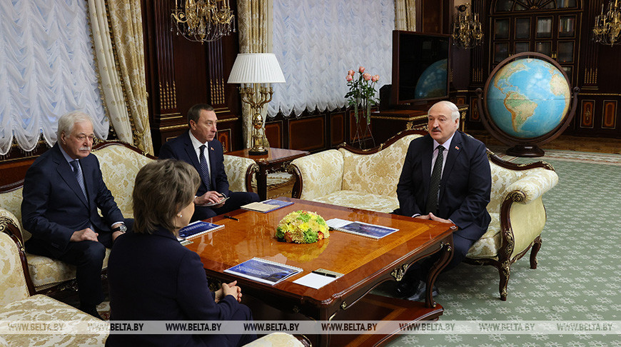Александр Лукашенко встретился с генеральным директором АО "Российский экспортный центр" Вероникой Никишиной