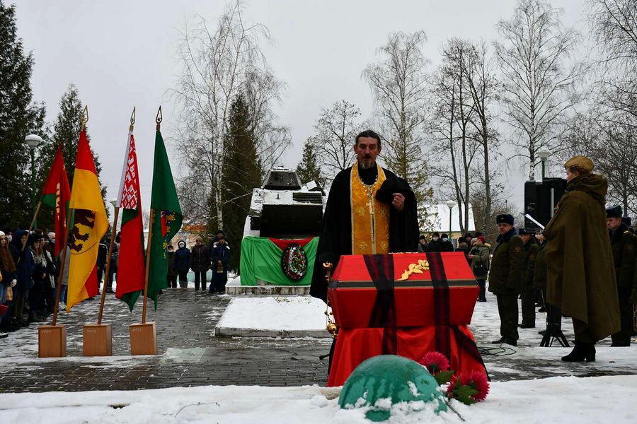 В Городокском районе перезахоронили останки шести бойцов Красной армии