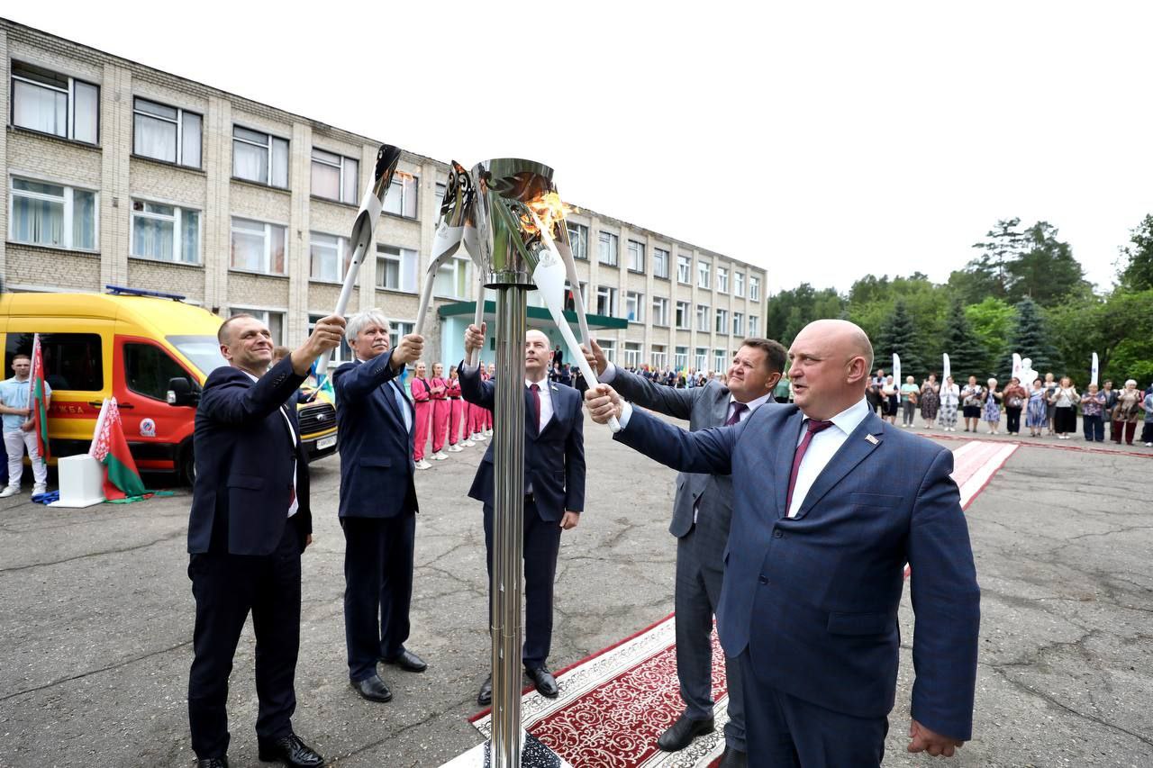 К 100-летию Полоцкого района в агрогородке Зелёнка состоялась церемония пуска природного газа