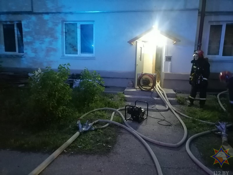 В Витебске при пожаре погиб мужчина