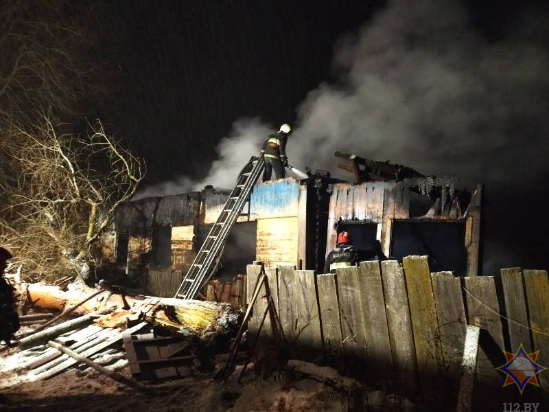На пожаре дома в Толочинском районе погиб мужчина