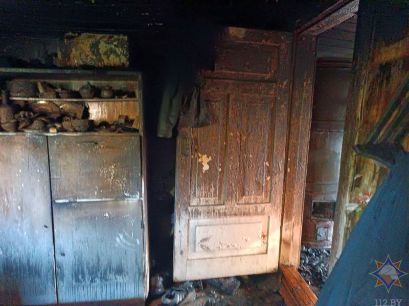 В Браславском районе при пожаре погиб мужчина