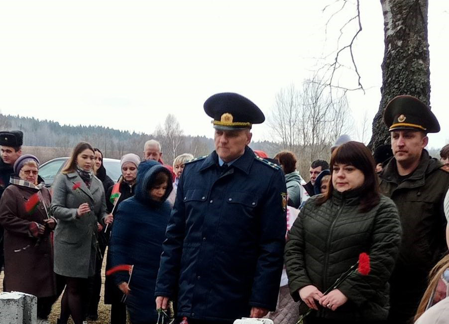 В Поставском районе на месте сожженной в годы Великой Отечественной войны деревни прошел митинг 