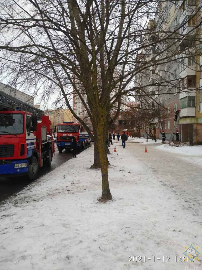 В Витебске из горящей многоэтажки эвакуировали 10 человек