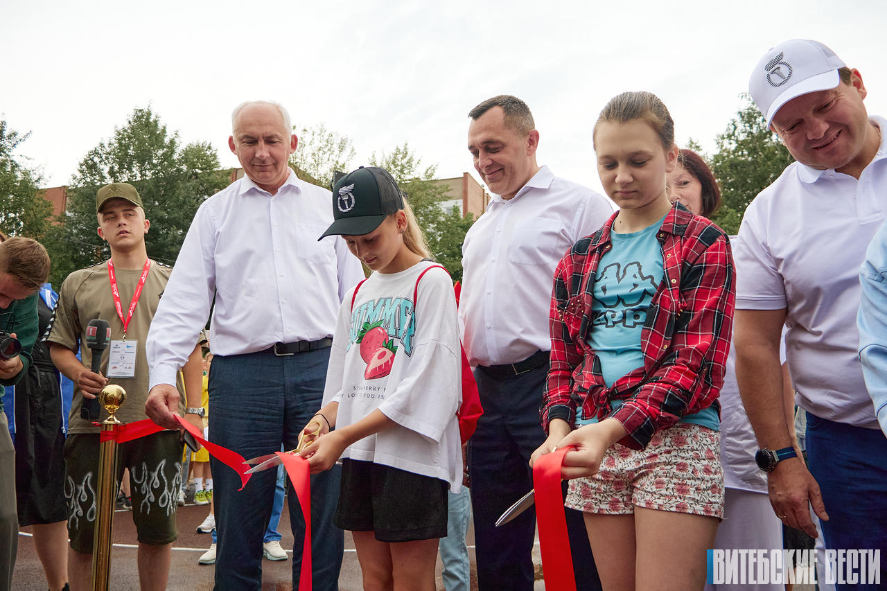 В Витебске открыли новую спортплощадку