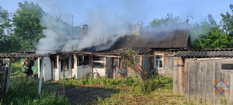 В Орше на пожаре погиб мужчина