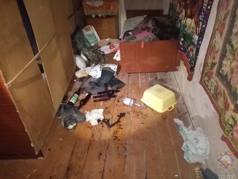 На пожаре в Поставском районе односельчане спасли соседа