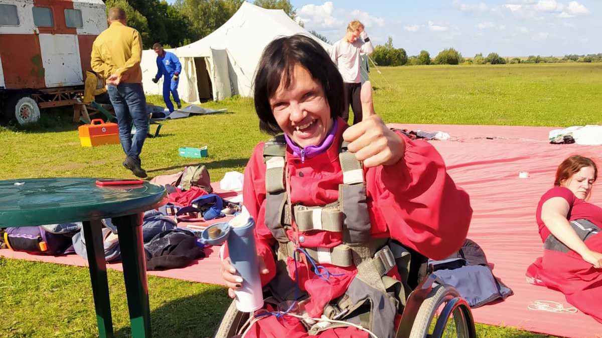 Оршанка Оксана Рожанская заняла 1-е место в программе Сингл на VI Международном танцевально-парашютном фестивале инвалидов-колясочников