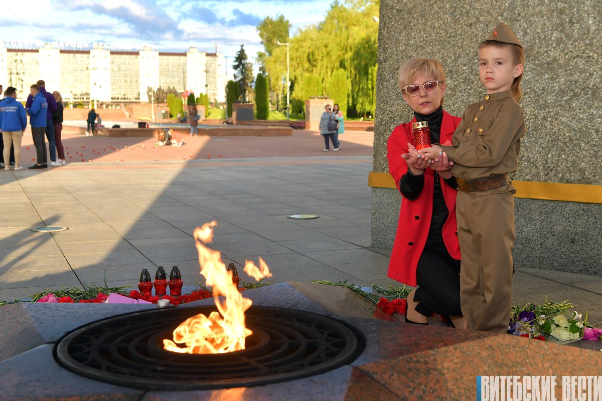 Молодежь помнит: В Витебске прошла патриотическая акция 