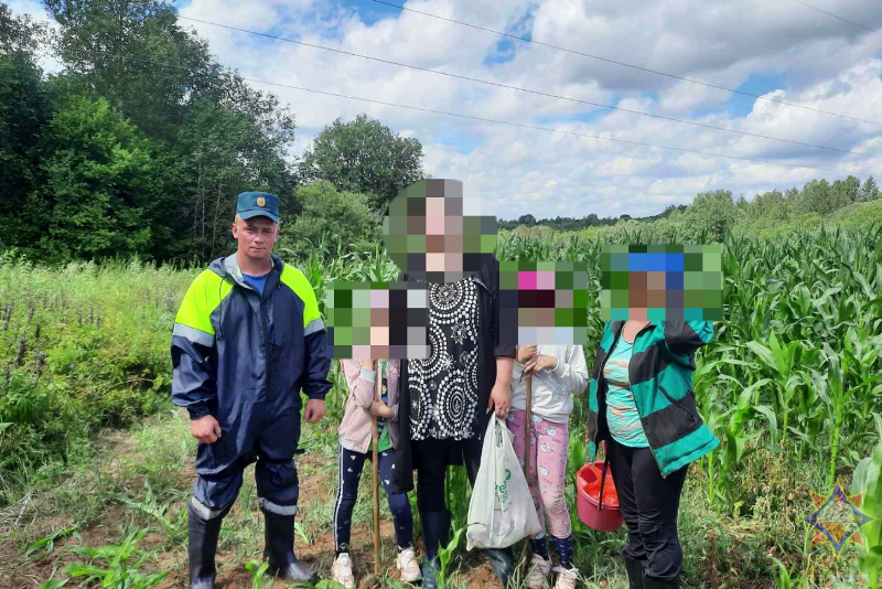 В окрестностях Витебска в лесном массиве заблудились две женщины и двое детей: их нашли спасатели