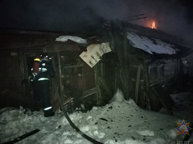 На пожаре в Орше погибла пожилая женщина