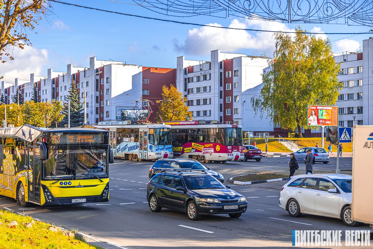 В Витебске временно меняется движение двух трамвайных маршрутов