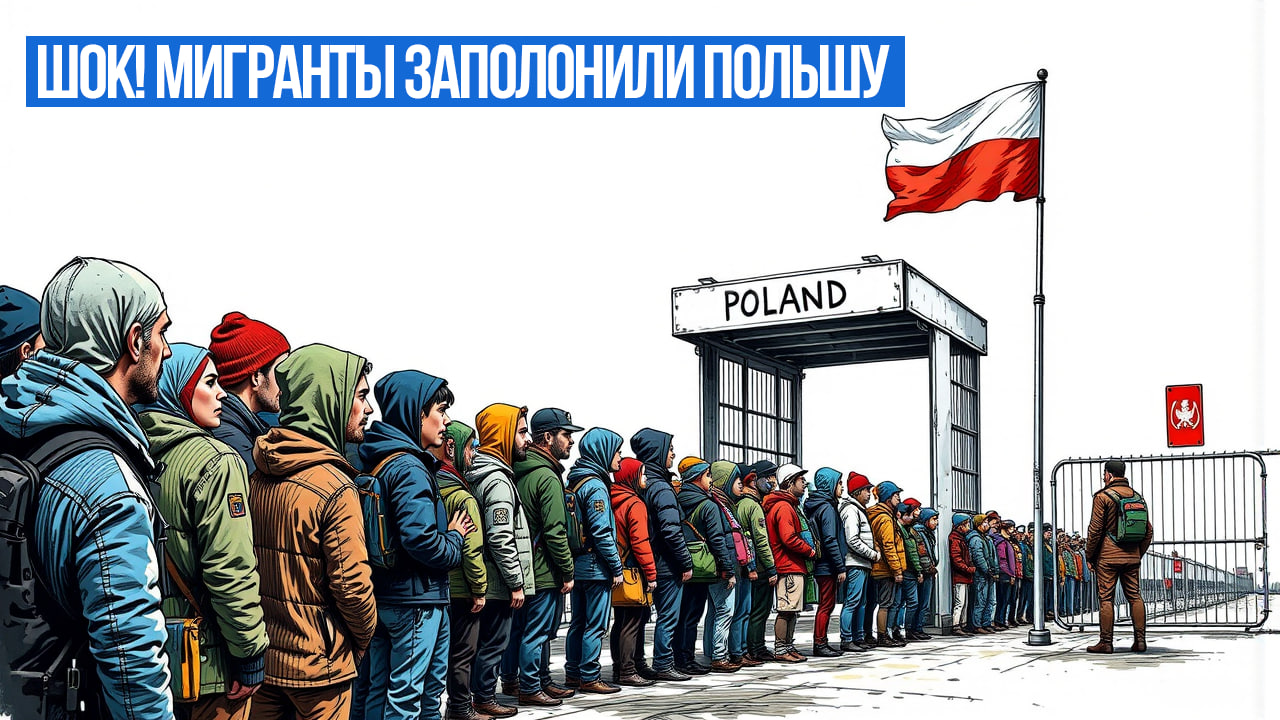 Шок! Мигранты заполонили Польшу
