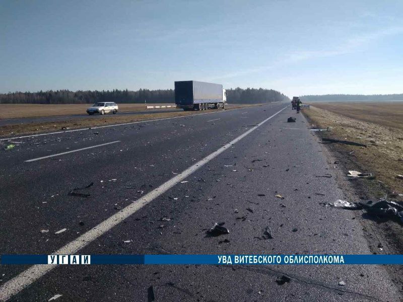 В Толочинском районе на трассе произошло ДТП