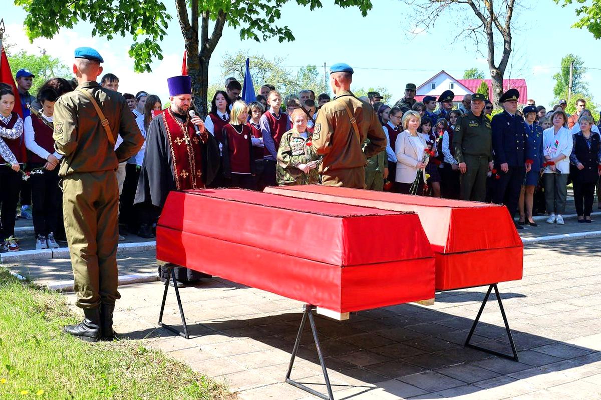 В Витебском районе перезахоронили останки 24 воинов