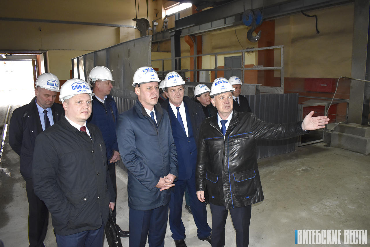 Руслан Пархамович ознакомился с производством завода сборного железобетона № 3 Витебска