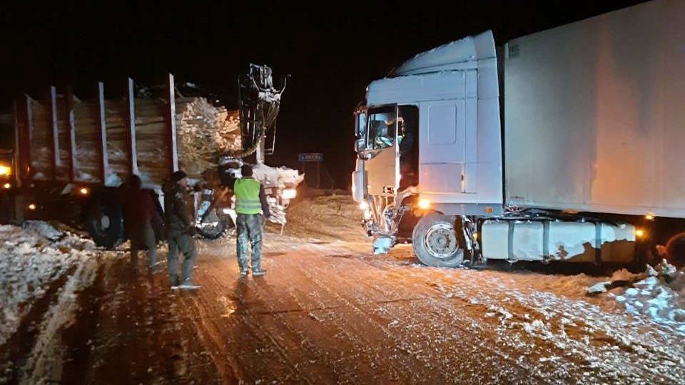 Сотрудники Шумилинского лесхоза помогли выбраться автомобилисту, чья машина оказалась в тисках поваленных деревьев