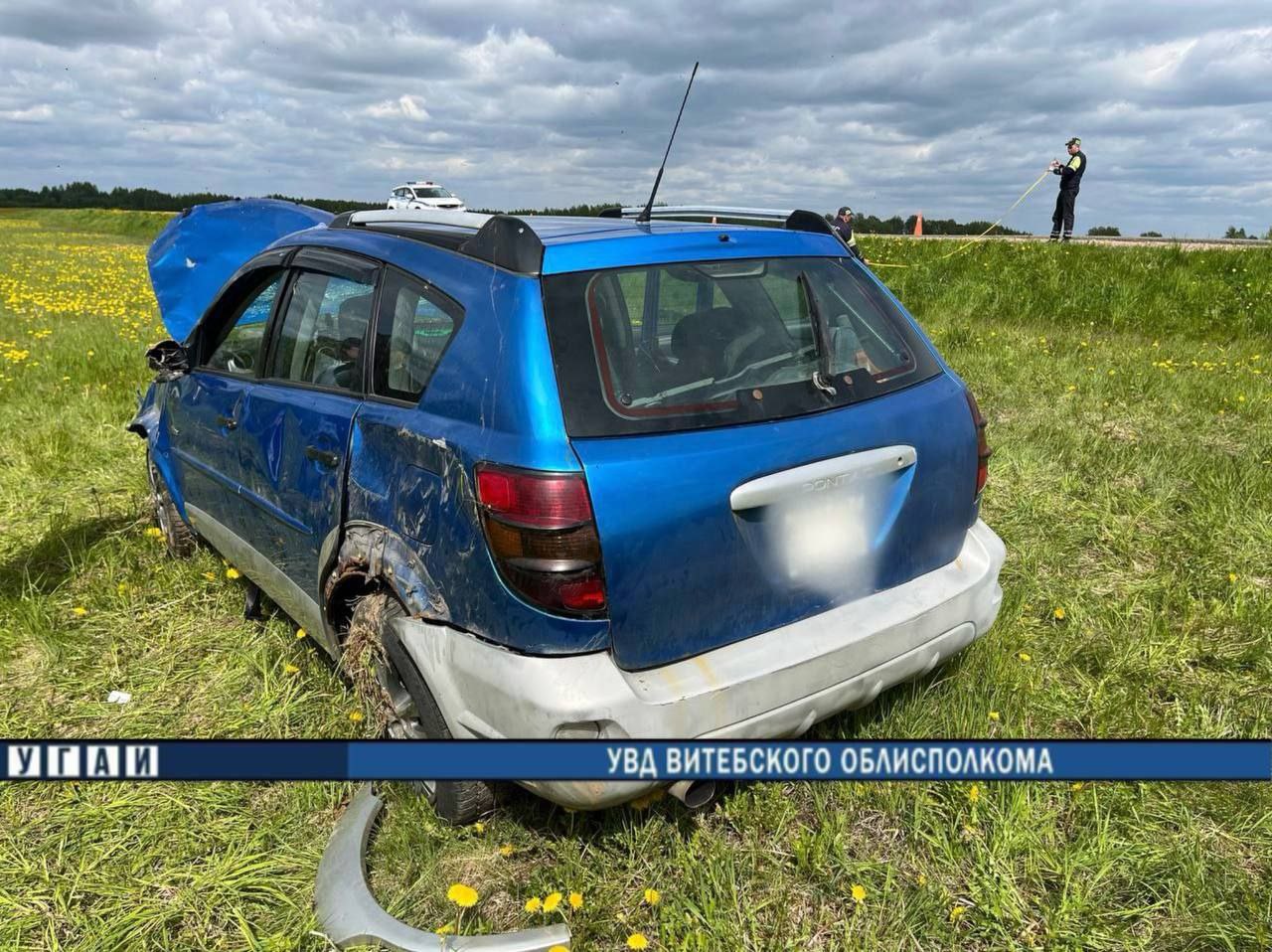 В Витебском районе в аварии пострадала водитель легкового автомобиля