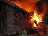 На пожаре в Сенненском районе заживо сгорел мужчина