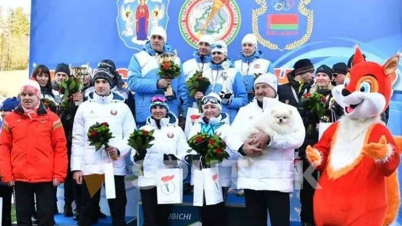 Команда Витебского облисполкома заняла первое место в биатлонной эстафетной гонке среди команд высших органов власти на "Минской лыжне"