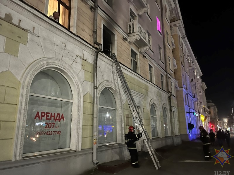 На пожаре в Витебске погибла женщина, 15 человек эвакуированы