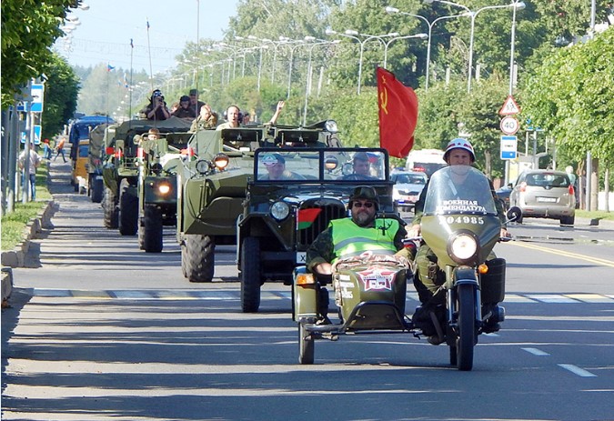 Бронепробег Союзного государства "Дорога мужества" пройдет сегодня через Оршу 