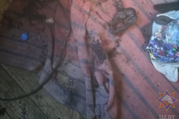 В Полоцком районе при пожаре квартиры пенсионер получил 60% ожогов тела