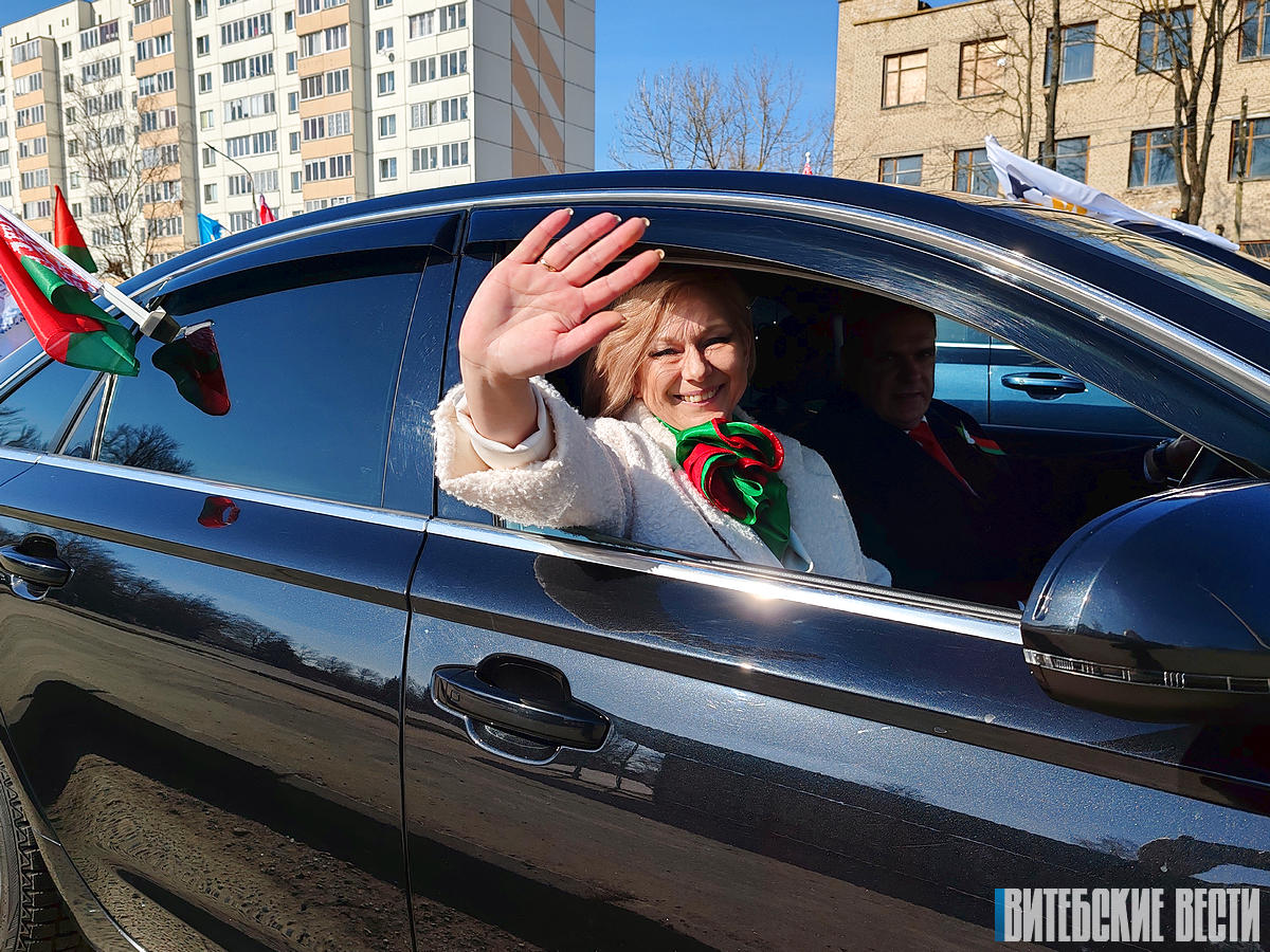 В Витебске стартовал автопробег «За единую Беларусь»
