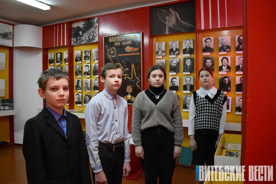 Пра подзвіг землякоў падчас ВАВ расказалі ў музеі Германавіцкай СШ Шаркаўшчынскага раёна
