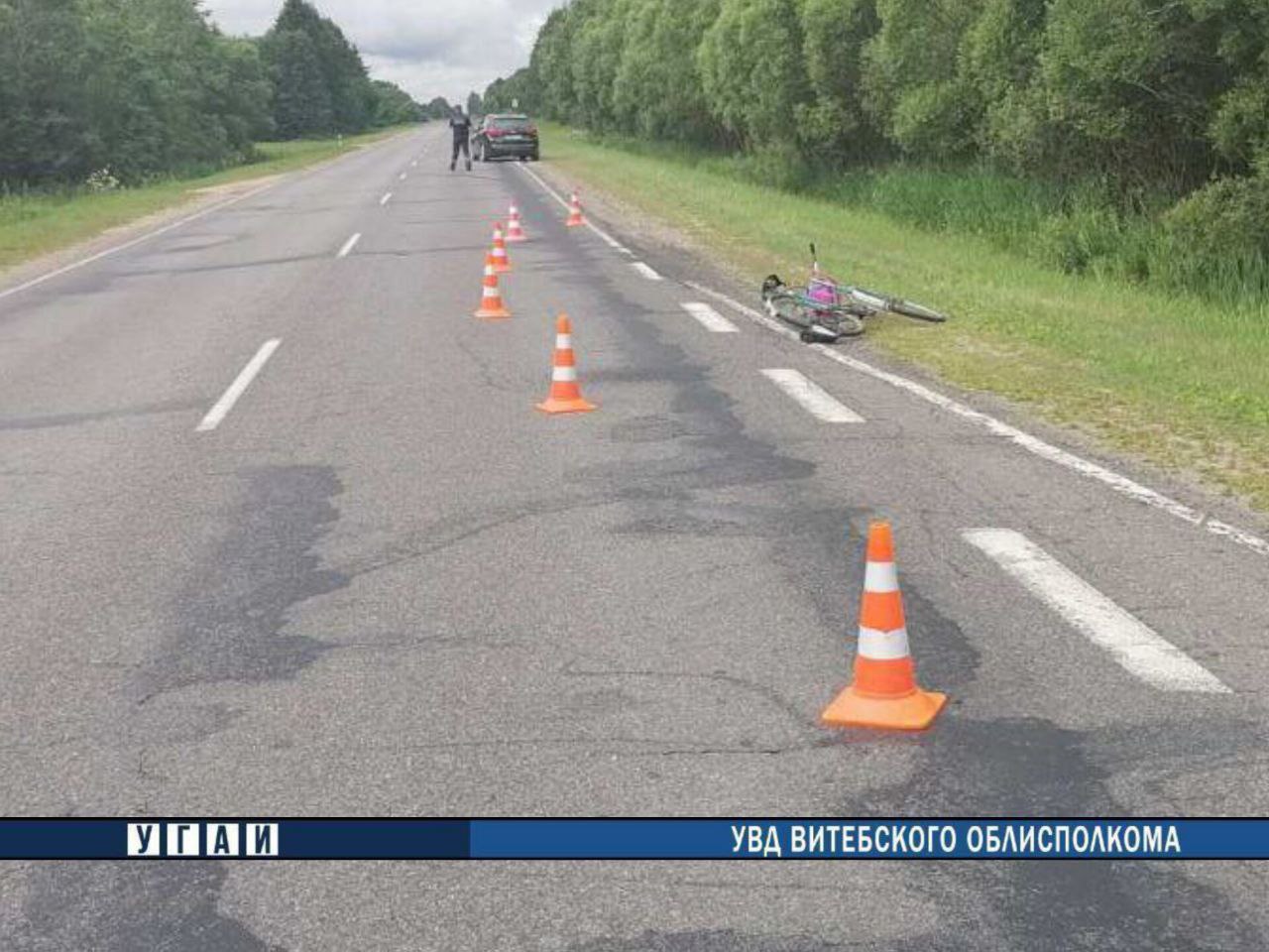 В Миорском районе водитель-пенсионер совершил наезд на велосипедиста
