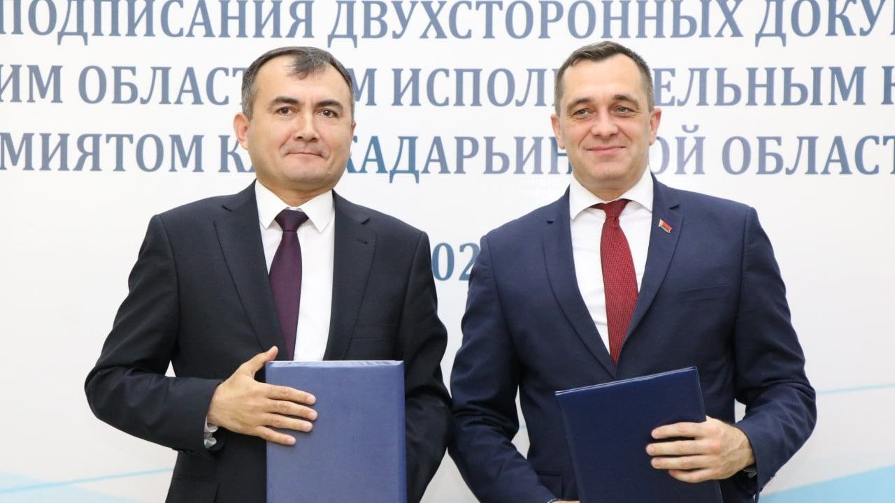 Пять документов о сотрудничестве подписаны в ходе визита делегации Витебской области в Узбекистан