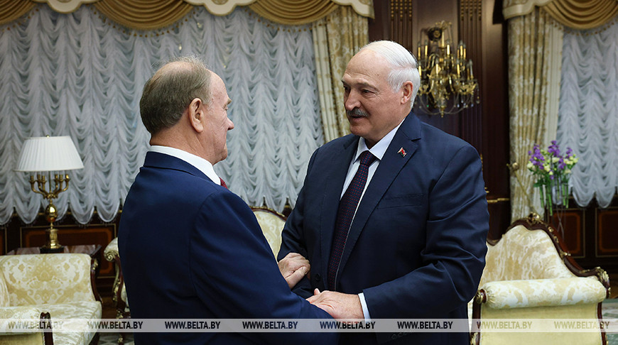 Александр Лукашенко встретился с лидером КПРФ Зюгановым
