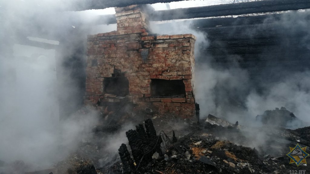 В Толочинском районе на пожаре погибла пенсионерка